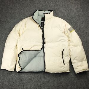 Vintage Nautica Competition Goose Down Puffer Jacket Mens Small White Vented
